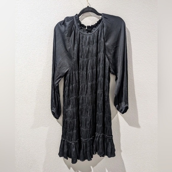 Maeve Dresses & Skirts - ANTHROPOLOGIE Maeve dress whimsey goth fairy size medium black ruffled polyester
